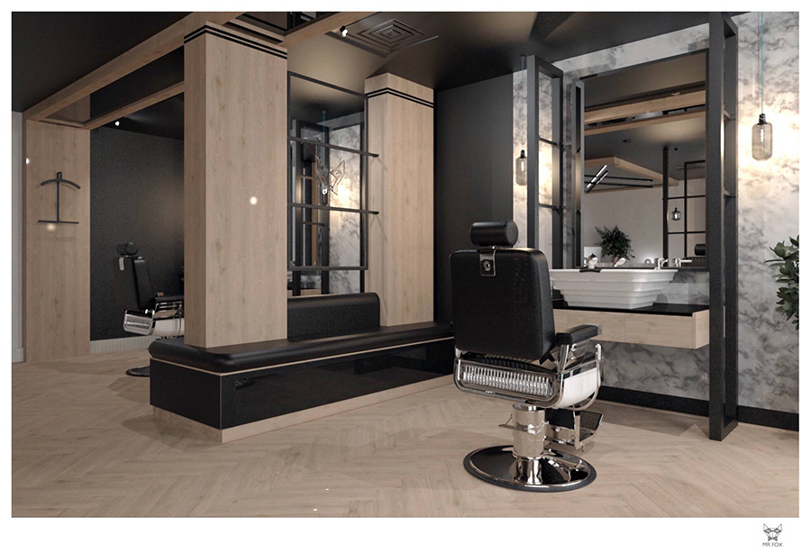 Mr. Fox Business — barber shop